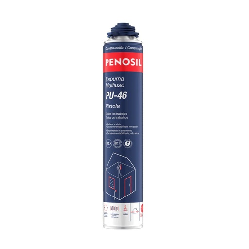 [PU-46P] ESPUMA POLIURETANO MULTIUSOS PISTOLA 750ML PENOSIL