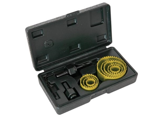 [P1016] CORONAS METAL HSS ESTUCHE 19-22-29-32-38-44-51-64MM TOOLLAND