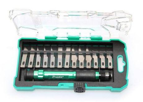 [PD-398] ESTUCHE CUCHILLAS CUTTER 14PZS PROSKIT