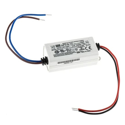 [APV-8-12] FUENTE ALIMENTACION 12V 0.67A 8W 60X30X24MM MEAN WELL
