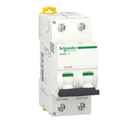 [A9K17610] INTERRUPTOR AUTOMATICO MAGNETOTERMICO 1P+N 10A C 6KA SCHNEIDER