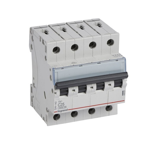 [403628] INTERRUPTOR AUTOMATICO MAGNETOTERMICO 4P 25A C 6KA LEGRAND