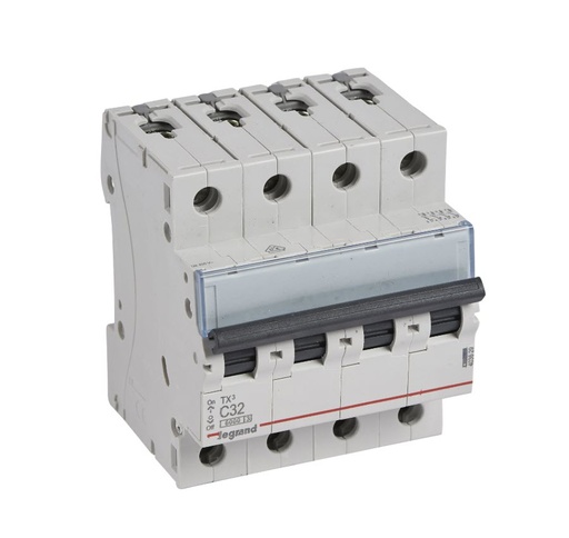 [403629] INTERRUPTOR AUTOMATICO MAGNETOTERMICO 4P 32A C 6KA LEGRAND