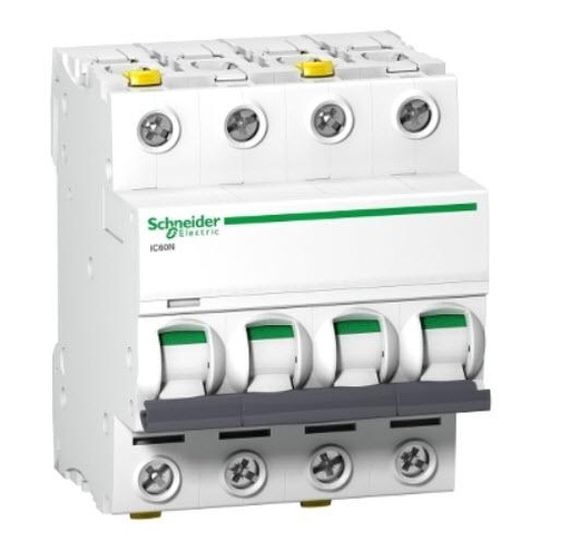 [A9F04463] INTERRUPTOR AUTOMATICO MAGNETOTERMICO 4P 63A C 6/10KA iC60N SCHNEIDER