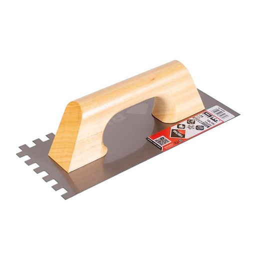 [65985] LLANA DENTADA 10X10 MANGO MADERA RUBI