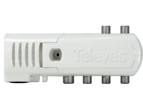[5529] AMPLIFICADOR TV 1E/4S F16DB INTERIOR VIVIENDA TELEVES