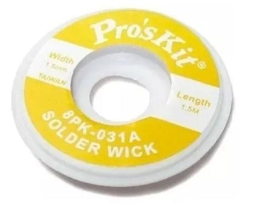 [8PK-031A] MALLA DESOLDADORA 1.5MM X 1.5M PROSKIT