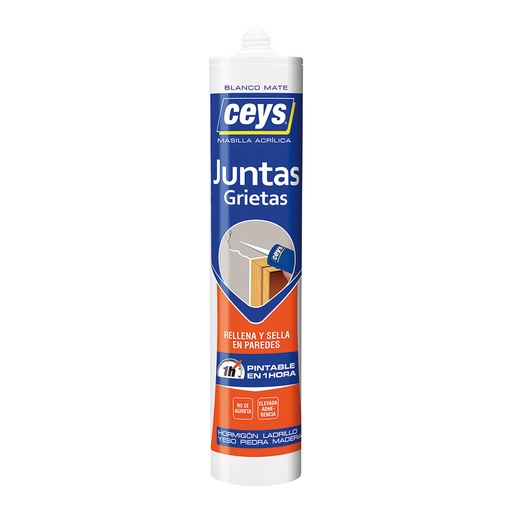 [505602] MASILLA ACRILICA GRIETAS BLANCO 280ML SELLACEYS CEYS