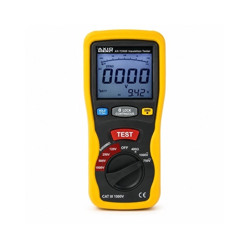 [AX-T2400] MEDIDOR DE AISLAMIENTO 125/250/500/1000V AX-T2400 AXIOMET