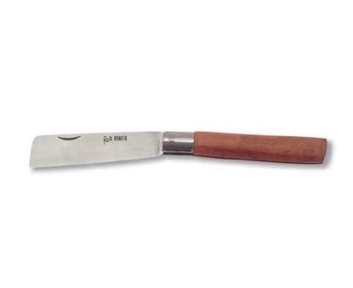 [19103] NAVAJA TAPONERA ACERO CARBONO M/MADERA 120MM FLORES CORTES