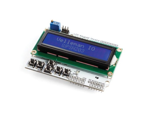 [WPSH203] PANTALLA LCD 16X2 AZUL 80X58MM (COMPATIBLE ARDUINO) VLL