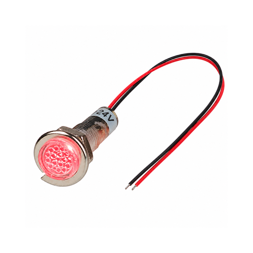 [ILL6-24R] PILOTO ROJO 24V LED 5.2MM IP40 PLANO