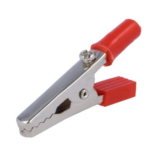 [4899R] PINZA COCODRILO 55MM ROJA