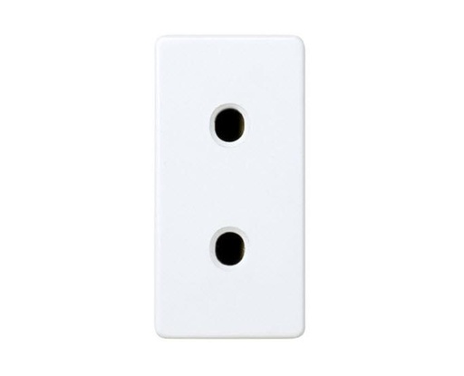 [27431-64] BASE ENCHUFE ESTRECHO 2P SIN TT BLANCO SIMON 27