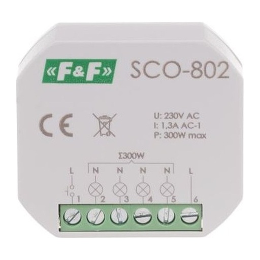 [SCO-802] REGULADOR DE INTENSIDAD CAJA UNIVERSAL 350W SCO-802 F&F