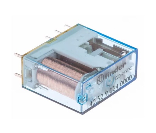 [40.52.9.024.000] RELE 24VDC 2CTOS 8AMP 250V TIPO 40.52 FINDER