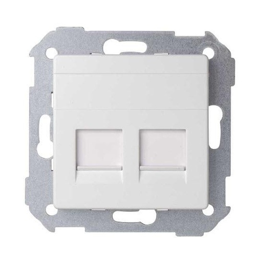 [82006-30] TAPA 2 RJ45 BLANCO SIMON 82