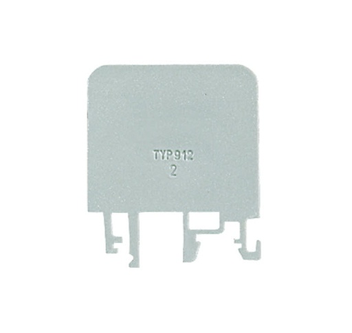 [SI-912] TAPA BORNA CARRIL DIN 10MM2 GRIS SIMET