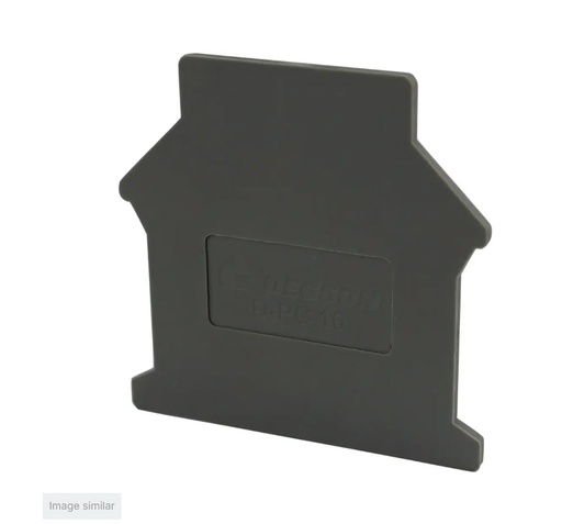 [DPC16-01P-11-000AH] TAPA BORNA CARRIL DIN 16MM GRIS DEGSON