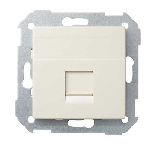 [82005-31] TAPA RJ45 CON HERRAJE MARFIL SIMON 82