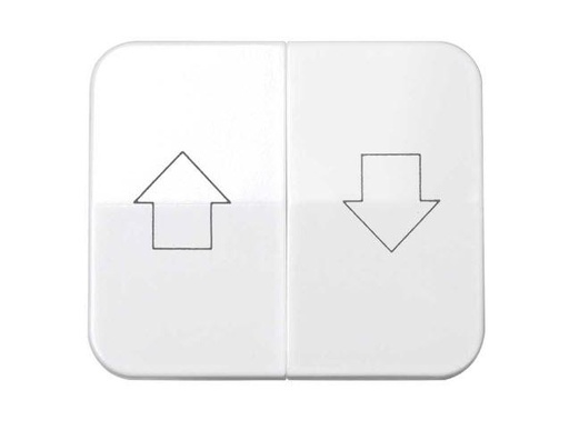 [75028-30] TECLA DOBLE PERSIANA BLANCO SIMON 75