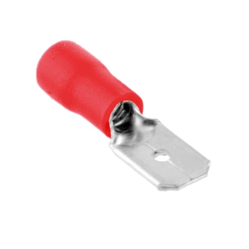 [0303627] TERMINAL FASTON MACHO 1.5MM/2.8MM ROJO SEMIAISLADO 50UDS GSC