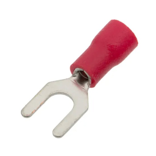 [2040101] TERMINAL HORQUILLA 4.3MM/1.5MM ROJO 100UDS EUROCONNEX