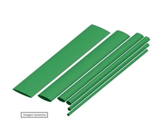 TERMORRETRACTIL VERDE 2.4MM 1M