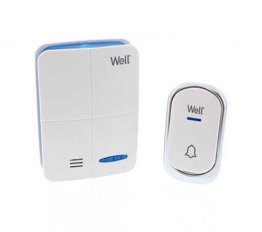 [DOORBELL-BRIEF-WL] TIMBRE INALAMBRICO 100M 36 MELODIAS RECEPTOR A PILAS WELL