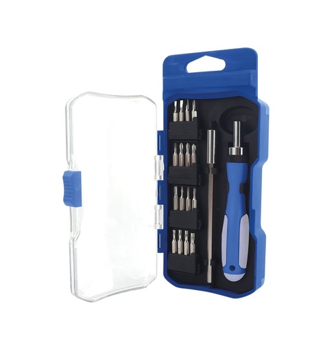 [502035029] JUEGO DESTORNILLADOR PRECISION PUNTAS INTERCAMBIABLES 18 EN 1 GSC