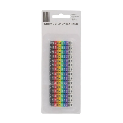 [KCM-1.5MM] NUMEROS MARCADORES 0-9 CABLE 0.5-1.5MM2 150UD JE