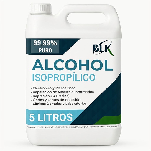 ALCOHOL ISOPROPILICO IPA 99.9% 5L