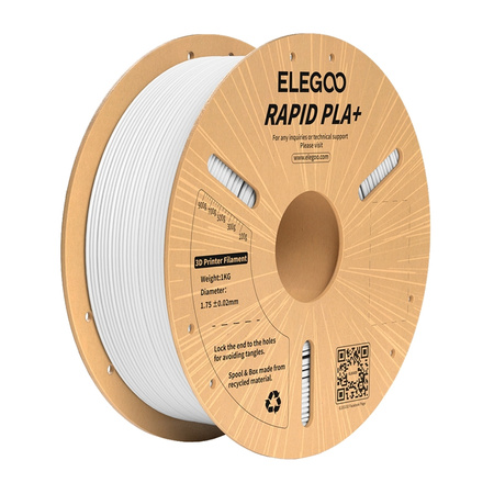 [50.203.0115] FILAMENTO IMPRESION 3D BLANCO PLA RAPID PLA+ 1KG ELEGOO