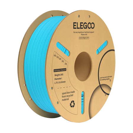 [50.203.0161] FILAMENTO IMPRESION 3D AZUL TURQUESA PLA RAPID PLA+ 1KG ELEGOO