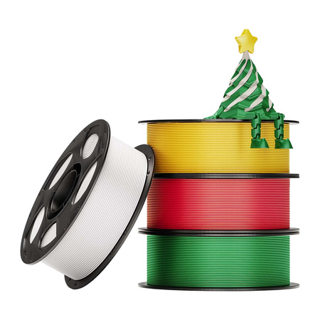 [IPHSCSD-103-4] FILAMENTO IMPRESION 3D SET AMARILLO-BLANCO-ROJO-VERDE PLA 1KGX4 ANYCUBIC