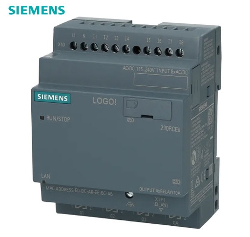 [6ED1052-2FB08-0BA2] MODULO AMPLIACION LOGO 230V 8E/4S RELE SIEMENS