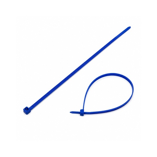BRIDA NYLON 4.6X300 AZUL POLIAMIDA 6.6 DETECTOR METALES 1UD