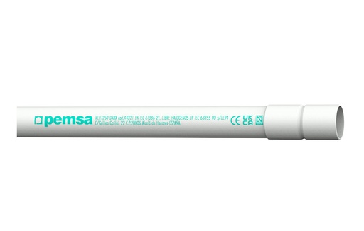 [LH20PEMSA] TUBO RIGIDO SUPERFICIE M20 LIBRE HALOGENOS 3M PEMSA