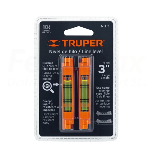 [17058] NIVEL DE HILO 75MM 2UNID NH-3 TRUPER