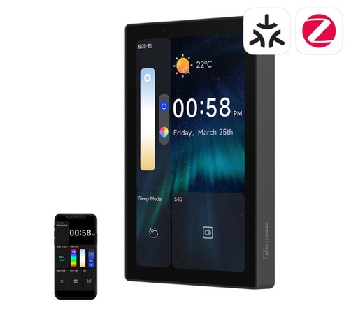 [NSPANEL120P] PANTALLA TACTIL 4.7INCH TFT LCD 750X1334PX MATTER/ZIGBEE/WIFI/BLUETOOTH SONOFF