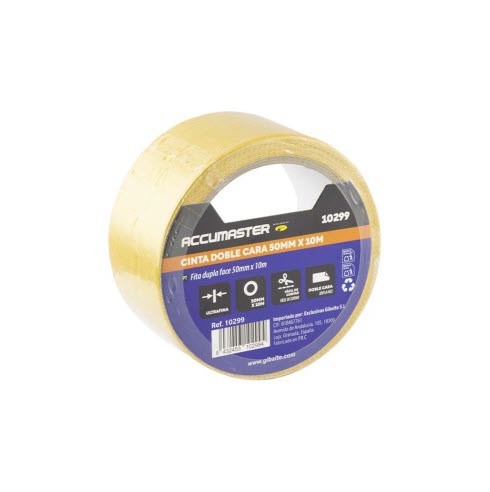 [10299] CINTA DOBLE CARA MOQUETA 50MMX10M ACCUMASTER