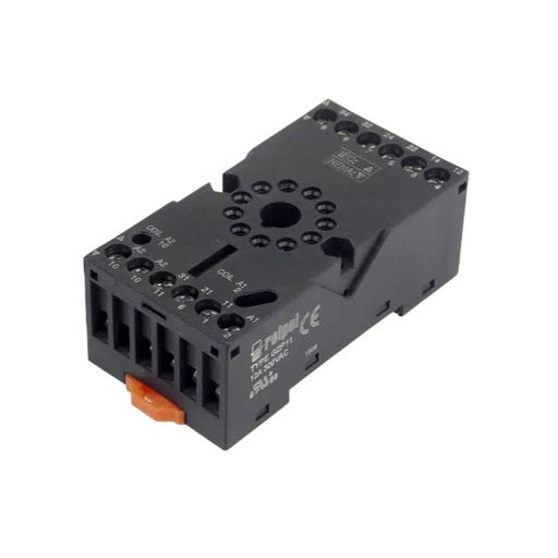 [GZP11] BASE RELE CARRIL DIN 11PIN 12A 300VAC RELPOL