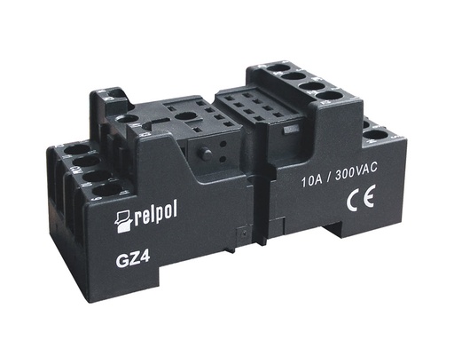 [GZ4] BASE RELE CARRIL DIN 14PIN 10A 300VAC RELPOL