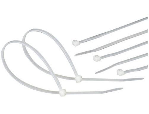 [BB25160] BRIDA NYLON 2.5X160 BLANCA POLIAMIDA 6.6 1UD INDEX