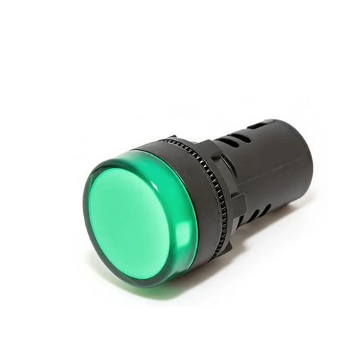 [4225-220V] PILOTO VERDE 230V LED AGUJERO 22MM EUROCONNEX