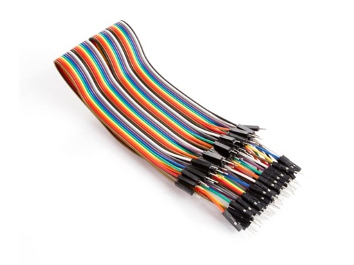 [WPA413] CABLE PUENTES MACHO-MACHO 30CM CABLE PLANO 40UDS VLL