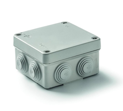 [3011] CAJA SUPERFICIE 100X100X55MM IP55 7 CONOS GRIS FAMATEL