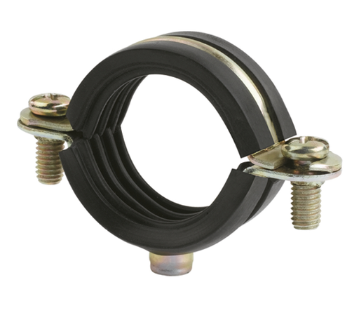 [AB6I018] ABRAZADERA PARED 18MM METAL BICROMATADO SIMPLE ISOFONICA PREROSCA M6 INDEX